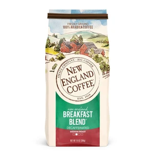 New England Coffee Decaf Breakfast Blend Ground Coffee, 10oz (1 Pack) New England Coffee Decaf Breakfast Blend Ground Coffee, 10oz (1 Pack)