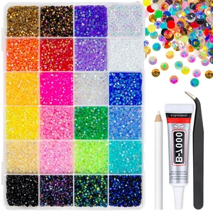 qiipii 24 Color Bedazzler Kit - 3mm Jelly AB Resin Rhinestones qiipii 24 Color Bedazzler Kit - 3mm Jelly AB Resin Rhinestones