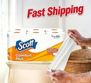 Scott Comfort Plus Toilet Paper, 12 Triple Rolls Scott Comfort Plus Toilet Paper, 12 Triple Rolls