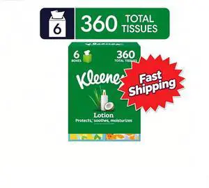 Kleenex Lotion with Coconut Oil 3-Ply Cube Box Facial Tissues, 6 Pack (360 Total Tissues) Kleenex Lotion with Coconut Oil 3-Ply Cube Box Facial Tissues, 6 Pack (360 Total Tissues)