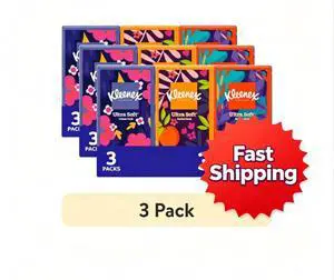 (3 pack) Kleenex On-The-Go 3-Ply Facial Tissues, 3 Pack (30 Total Tissues) (3 pack) Kleenex On-The-Go 3-Ply Facial Tissues, 3 Pack (30 Total Tissues)