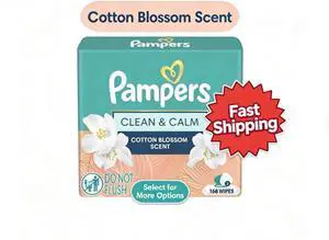 Wipes, Clean & Calm, Cotton Blossom Scent, 168 Wipes Total (3X Pop-Top Packs) Wipes, Clean & Calm, Cotton Blossom Scent, 168 Wipes Total (3X Pop-Top Packs)
