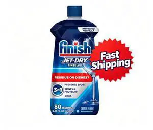Finish Jet-Dry Rinse Aid, Dishwasher Rinse Agent and Drying Agent, 8.45 fl oz Finish Jet-Dry Rinse Aid, Dishwasher Rinse Agent and Drying Agent, 8.45 fl oz