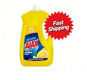 Ajax Ultra Liquid Dish Soap Lemon Scent, Super Degreaser, 90 fl oz Bottle Ajax Ultra Liquid Dish Soap Lemon Scent, Super Degreaser, 90 fl oz Bottle