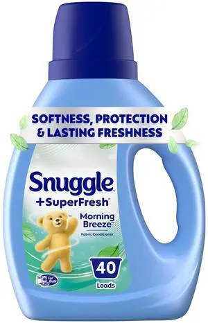 Snuggle SuperFresh Liquid Fabric Softener, Odor Eliminating, Morning Breeze, 40 Loads Snuggle SuperFresh Liquid Fabric Softener, Odor Eliminating, Morning Breeze, 40 Loads