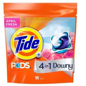 Tide PODS Laundry Detergent Pacs with a Touch of Downy Freshness, 3X Cleaning Power, 11 Count Tide PODS Laundry Detergent Pacs with a Touch of Downy Freshness, 3X Cleaning Power, 11 Count