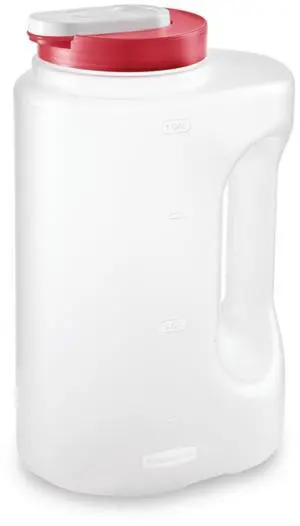 Rubbermaid Mixermate Leak-Resistant Pitcher, Clear, 3.8 Liter (1 Gallon), Plastic Rubbermaid Mixermate Leak-Resistant Pitcher, Clear, 3.8 Liter (1 Gallon), Plastic