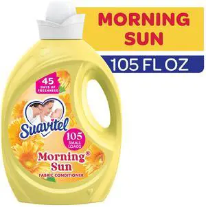 Suavitel Fabric Conditioner, Liquid Fabric Softener, 45 Days of Freshness, Morning Sun Scent, 105 fl oz Suavitel Fabric Conditioner, Liquid Fabric Softener, 45 Days of Freshness, Morning Sun Scent, 105 fl oz