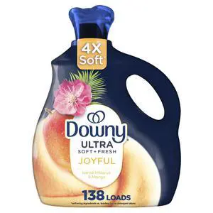 Downy Ultra Soft and Fresh Liquid Fabric Softener, Island Hibiscus and Mango Scent, 93 fl oz, 138 Loads Downy Ultra Soft and Fresh Liquid Fabric Softener, Island Hibiscus and Mango Scent, 93 fl oz, 138 Loads
