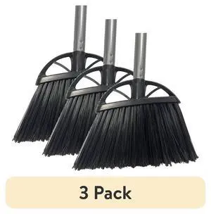 (3 pack) Reynera Household 10" Angle-Cut Poly-Bristle Broom, 1 Count (3 pack) Reynera Household 10" Angle-Cut Poly-Bristle Broom, 1 Count