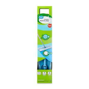 Great Value Wet & Dry Mop Sweeper Kit, (1 Mop Kit, 10 Pad Refills) Great Value Wet & Dry Mop Sweeper Kit, (1 Mop Kit, 10 Pad Refills)