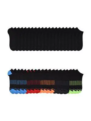 Wonder Nation Boys No Show Socks, 20-Pack, Sizes S (6-10.5) - L (4-10) Wonder Nation Boys No Show Socks, 20-Pack, Sizes S (6-10.5) - L (4-10)