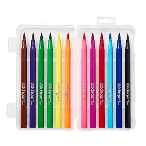 KINGART Studio, Watercolor Brush Markers, 12 Colors KINGART Studio, Watercolor Brush Markers, 12 Colors