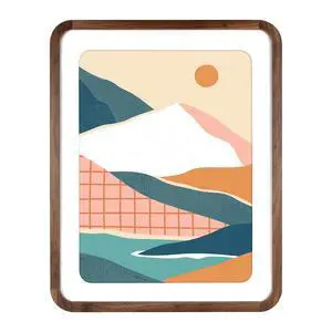 Mainstays 18x24 Picture Frame Walnut Wood Matted Rounded Corners Wall Photo Frame Mainstays 18x24 Picture Frame Walnut Wood Matted Rounded Corners Wall Photo Frame