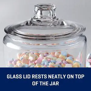 Anchor Hocking Heritage Hill Glass Jar with Lid, 2 Gallon, Made for Pantry Jar Storage and Display Anchor Hocking Heritage Hill Glass Jar with Lid, 2 Gallon, Made for Pantry Jar Storage and Display