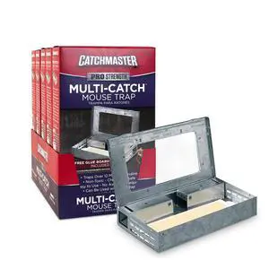 Catchmaster Reusable Solid Pro Series Multi-Catch Mouse Trap - Free Glue Board Included Catchmaster Reusable Solid Pro Series Multi-Catch Mouse Trap - Free Glue Board Included