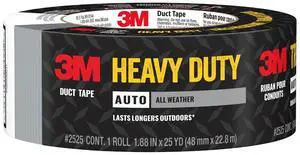 3M Automotive Heavy Duty All Weather Duct Tape , 1.88 in x 25 yd 3M Automotive Heavy Duty All Weather Duct Tape , 1.88 in x 25 yd