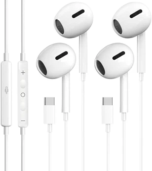 2 Pack-USB C Headphones for iPhone 17/16/15 Earbuds Wired Earphones with Mic & Remote Control Noise Cancelling for iPhone 15, iPad Pro, Galaxy S23/S22/S21/S20/Ultra Note 10/20, Pixel 7/6/6a/5/4 2 Pack-USB C Headphones for iPhone 17/16/15 Earbuds Wired Earphones with Mic & Remote Control Noise Cancelling for iPhone 15, iPad Pro, Galaxy S23/S22/S21/S20/Ultra Note 10/20, Pixel 7/6/6a/5/4