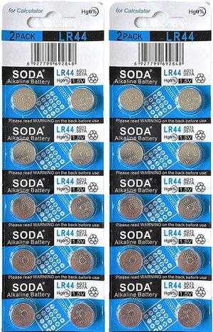 YMCtoys - AG13 LR44 L1154 357 A76 Alkaline Button Cell Battery with Retail Blister Pack Cards - (Pack of 20) YMCtoys - AG13 LR44 L1154 357 A76 Alkaline Button Cell Battery with Retail Blister Pack Cards - (Pack of 20)