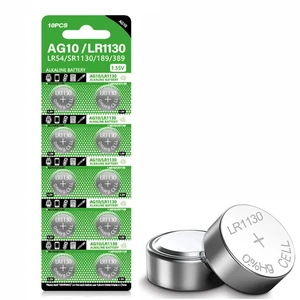 jixik 10pcs AG10 Button Cell Batteries LR1130 Button Cell Battery 1.5V 1130 Battery Button Cell 389 SR54 189 SR1130 LR54 Batteries jixik 10pcs AG10 Button Cell Batteries LR1130 Button Cell Battery 1.5V 1130 Battery Button Cell 389 SR54 189 SR1130 LR54 Batteries