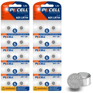PKCELL 20 Pack LR754 Battery 1.5V AG5 Battery 309 393 SR754W Battery | Long-Lasting 1.5V Button Cell Battery for Watch, Calculators, and more PKCELL 20 Pack LR754 Battery 1.5V AG5 Battery 309 393 SR754W Battery | Long-Lasting 1.5V Button Cell Battery for Watch, Calculators, and more