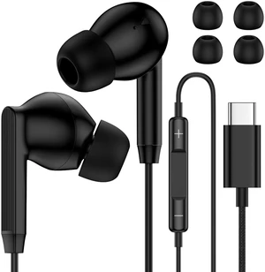 Type C Earphones Wired Headphones USB C for iPhone 17e 17 Pro Max 17 16e 16 15 USB C Earbuds Wired Headphones for Samsung Galaxy S26 Ultra A17 A16 5G A15 A14 A36 A56 A26 S26 S25 S24 with Microphone Type C Earphones Wired Headphones USB C for iPhone 17e 17 Pro Max 17 16e 16 15 USB C Earbuds Wired Headphones for Samsung Galaxy S26 Ultra A17 A16 5G A15 A14 A36 A56 A26 S26 S25 S24 with Microphone