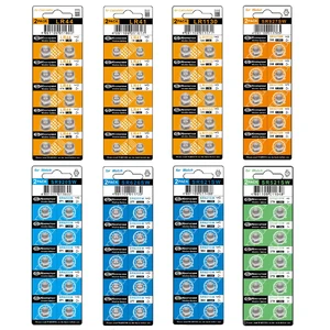 Siiboat Watch Batteries 80PCS - AG0, AG1, AG3, AG4, AG6, AG7, AG10, AG13, 1.5V Alkaline LR41 LR44 Assorted Button Coin Cell Batteries Siiboat Watch Batteries 80PCS - AG0, AG1, AG3, AG4, AG6, AG7, AG10, AG13, 1.5V Alkaline LR41 LR44 Assorted Button Coin Cell Batteries