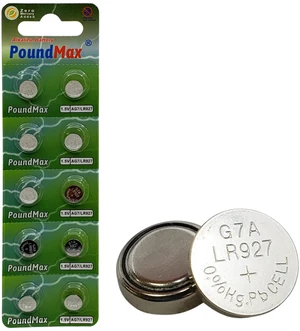 PoundMax AG7 LR927 Batteries 1.5v Alkaline Button Cell Battery - 10 Count PoundMax AG7 LR927 Batteries 1.5v Alkaline Button Cell Battery - 10 Count