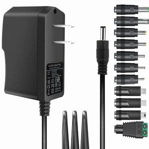 Universal 5V 2A ac Adapter Power Supply with 11 DC Plug Tips AC to DC5V 1.5A 1A 800mA 600mA 500mA 400mA 300mA 200mA 100mA Power Adapter 5v wall Charger ac dc Adapter (DC5V~2A) Universal 5V 2A ac Adapter Power Supply with 11 DC Plug Tips AC to DC5V 1.5A 1A 800mA 600mA 500mA 400mA 300mA 200mA 100mA Power Adapter 5v wall Charger ac dc Adapter (DC5V~2A)