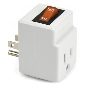 New! 3 Prong Grounded Single Port Power Adapter for Outlet with Orange Indicator On/Off Switch to be Energy Saving (1 Pack) New! 3 Prong Grounded Single Port Power Adapter for Outlet with Orange Indicator On/Off Switch to be Energy Saving (1 Pack)