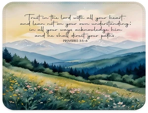 gsgfdshf Watercolor Mountain Christian Mouse Pad for Desk, Trust in the Lord with All Your Heart Religious Bible Verse Mouse Pad for Work Computers Laptop Home Office Desk Accessories, 9.5x7.9 Inch gsgfdshf Watercolor Mountain Christian Mouse Pad for Desk, Trust in the Lord with All Your Heart Religious Bible Verse Mouse Pad for Work Computers Laptop Home Office Desk Accessories, 9.5x7.9 Inch