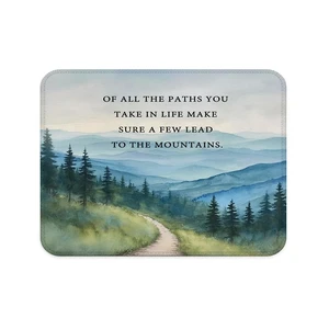 JOQUXI Inspirational Forest Mountain Mouse Pad, of All the Paths You Take in Life Motivational Mouse Pad for Home Office Computer Laptop Desk Accessories, 9.5x7.9 Inch JOQUXI Inspirational Forest Mountain Mouse Pad, of All the Paths You Take in Life Motivational Mouse Pad for Home Office Computer Laptop Desk Accessories, 9.5x7.9 Inch
