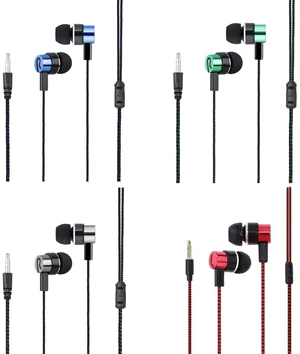 CCeCCe 4 Pack Wired Earbuds 3.5MM 3 Pole Stereo Earphone in-Ear Headphone Without MIC 1Meter Braided Cord Headset for MP3 Cassette Recorder CD Player Music Phone Computer Laptop PC Tablet CCeCCe 4 Pack Wired Earbuds 3.5MM 3 Pole Stereo Earphone in-Ear Headphone Without MIC 1Meter Braided Cord Headset for MP3 Cassette Recorder CD Player Music Phone Computer Laptop PC Tablet