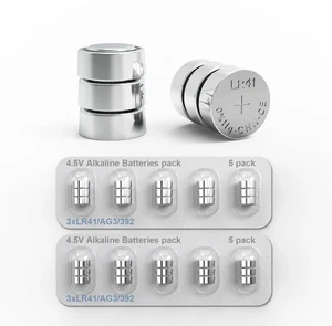SUZEYAR 3x1.5V Button Coin Cell Batteries 3LR41 Button Batteries, 4.5V Replacement Batteries for Bore Sight, Toys, Keychain LED Flashlight, Replacement for 3xAG3, 3x392, 3xLR41Batteries, 10 Pack SUZEYAR 3x1.5V Button Coin Cell Batteries 3LR41 Button Batteries, 4.5V Replacement Batteries for Bore Sight, Toys, Keychain LED Flashlight, Replacement for 3xAG3, 3x392, 3xLR41Batteries, 10 Pack