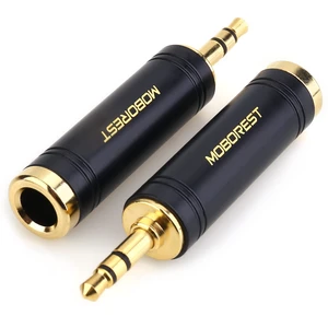 MOBOREST 3.5mm to 1/4" Jack Adapter Headphone adapte, Pure Copper, Black 2P | 1/8 to 1/4 Aux Converter, Solid Brass 6.35mm Headset Adapter for Guitar Amp, Mixer, Studio, Home Theater & Live Stage Use MOBOREST 3.5mm to 1/4" Jack Adapter Headphone adapte, Pure Copper, Black 2P | 1/8 to 1/4 Aux Converter, Solid Brass 6.35mm Headset Adapter for Guitar Amp, Mixer, Studio, Home Theater & Live Stage Use