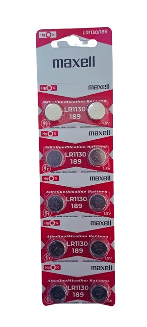 Maxell LR1130 10 Alkaline Batteries Maxell LR1130 10 Alkaline Batteries