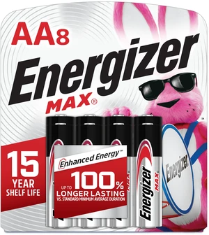 Energizer MAX AA Batteries (8 Pack), Double A Alkaline Batteries Energizer MAX AA Batteries (8 Pack), Double A Alkaline Batteries