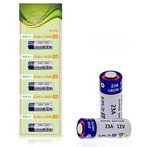 MJKAA A23 23A 12V Alkaline Battery, 60 mAh, 5 Count | 12 Volt, For Garage Doors Opener Ceiling Fans Doorbells Remotes, MN21 23GA GP23AE A23S LR23A L1028 MJKAA A23 23A 12V Alkaline Battery, 60 mAh, 5 Count | 12 Volt, For Garage Doors Opener Ceiling Fans Doorbells Remotes, MN21 23GA GP23AE A23S LR23A L1028