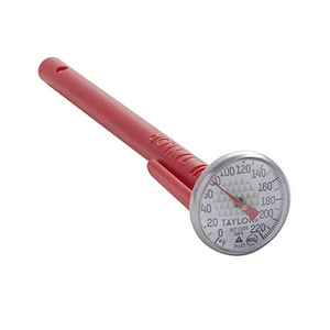 Taylor Precision Products 3512FS Pocket Test Thermometer | Analog Meat Thermometer with Stainless Steel Stem, NSF Listed, 0 to 220 Degrees F, Pocket Sleeve Included Taylor Precision Products 3512FS Pocket Test Thermometer | Analog Meat Thermometer with Stainless Steel Stem, NSF Listed, 0 to 220 Degrees F, Pocket Sleeve Included