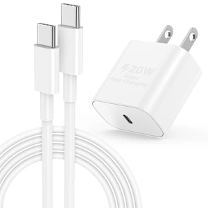 iPhone 17 16 15 Fast Charger, 20W USB C Charging Block for Apple iPhone 17 Pro Max/17 Air/16 Pro/15 Plus, iPad 12/11 inch/Mini/6 Gen,Wall Plug Power Adapter Cube Brick/6ft Type C to C Cable Cord Long iPhone 17 16 15 Fast Charger, 20W USB C Charging Block for Apple iPhone 17 Pro Max/17 Air/16 Pro/15 Plus, iPad 12/11 inch/Mini/6 Gen,Wall Plug Power Adapter Cube Brick/6ft Type C to C Cable Cord Long