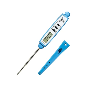 CDN ProAccurate® Instant Read Digital Pocket Thermometer for Meat, Cooking with 2.5mm Reduced Tip, Stainless Steel Stem, Fast Accurate Readings, Blue (DT450-B) CDN ProAccurate® Instant Read Digital Pocket Thermometer for Meat, Cooking with 2.5mm Reduced Tip, Stainless Steel Stem, Fast Accurate Readings, Blue (DT450-B)