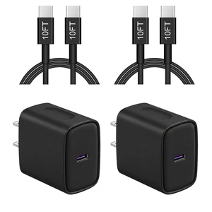 iPhone 17 16 15 Charger Fast Charging 10FT - 20W USB C Charger Block | with 10FT Type C to C Cable Compatible with iPhone 17/17 Pro/17 Pro Max/Air/16/16e/15, iPad Pro, iPad Air (Black) iPhone 17 16 15 Charger Fast Charging 10FT - 20W USB C Charger Block | with 10FT Type C to C Cable Compatible with iPhone 17/17 Pro/17 Pro Max/Air/16/16e/15, iPad Pro, iPad Air (Black)