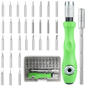 32-in-1 Precision Magnetic Screwdriver Set for Electronics Repair | Includes 30 Precision Bits, Extension Bar and Ergonomic Handle for Phones, Laptops, Glasses, Watches and Electronics 32-in-1 Precision Magnetic Screwdriver Set for Electronics Repair | Includes 30 Precision Bits, Extension Bar and Ergonomic Handle for Phones, Laptops, Glasses, Watches and Electronics
