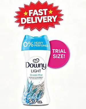 Downy Laundry Scent Beads, Light In-Wash Scent Booster, No Heavy Perfumes, Ocean Mist Scent, 5.7 oz Downy Laundry Scent Beads, Light In-Wash Scent Booster, No Heavy Perfumes, Ocean Mist Scent, 5.7 oz