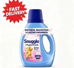 Snuggle SuperFresh Liquid Fabric Softener, Odor Eliminating, Spring Burst, 40 Loads Snuggle SuperFresh Liquid Fabric Softener, Odor Eliminating, Spring Burst, 40 Loads