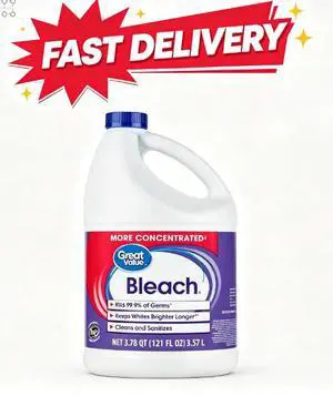Great Value Concentrated Liquid Bleach, 121 fl oz Great Value Concentrated Liquid Bleach, 121 fl oz
