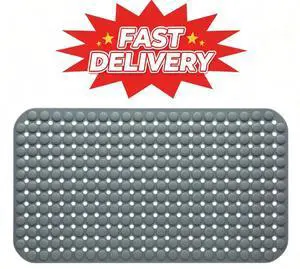 Mainstays Air Pocket Bubble Bath Mat Gray Mainstays Air Pocket Bubble Bath Mat Gray