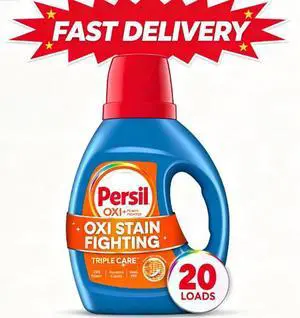 Persil Advanced Clean Oxi+Odor Fighter Liquid Laundry Detergent, 34 fl oz, 20 Loads Persil Advanced Clean Oxi+Odor Fighter Liquid Laundry Detergent, 34 fl oz, 20 Loads