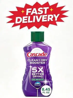 Cascade Rinse Aid Clean & Dry Booster, 8.45oz Cascade Rinse Aid Clean & Dry Booster, 8.45oz