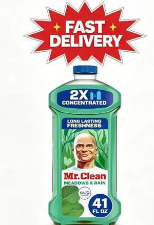 Mr. Clean 2X Concentrated Multi Surface, All Purpose Cleaner, Febreze Meadows & Rain Scent, 41 fl oz Mr. Clean 2X Concentrated Multi Surface, All Purpose Cleaner, Febreze Meadows & Rain Scent, 41 fl oz